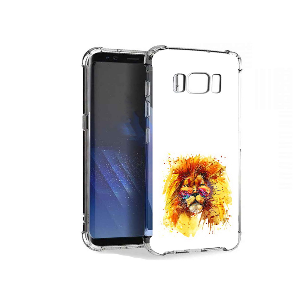 

Чехол MyPads Tocco для Samsung Galaxy S8+ лев в очках, Tocco