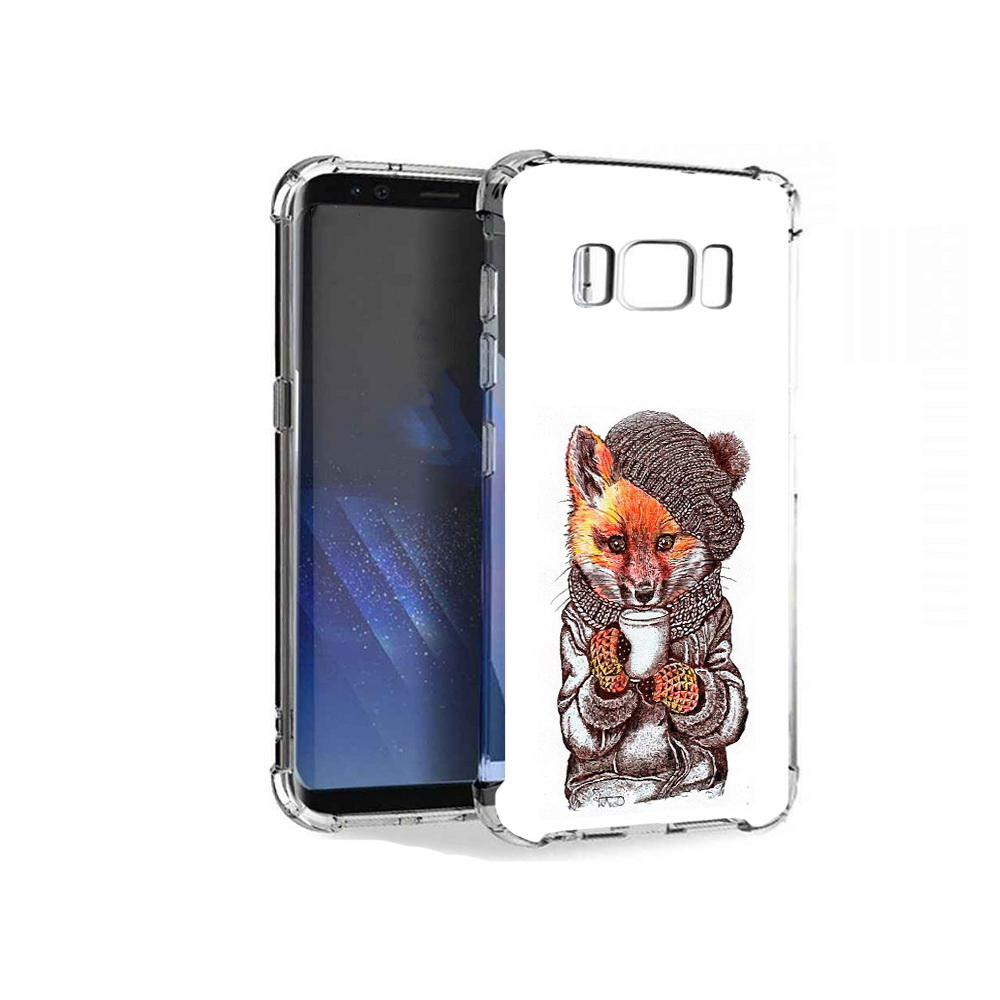 

Чехол MyPads Tocco для Samsung Galaxy S8+ лиса в шапке, Tocco