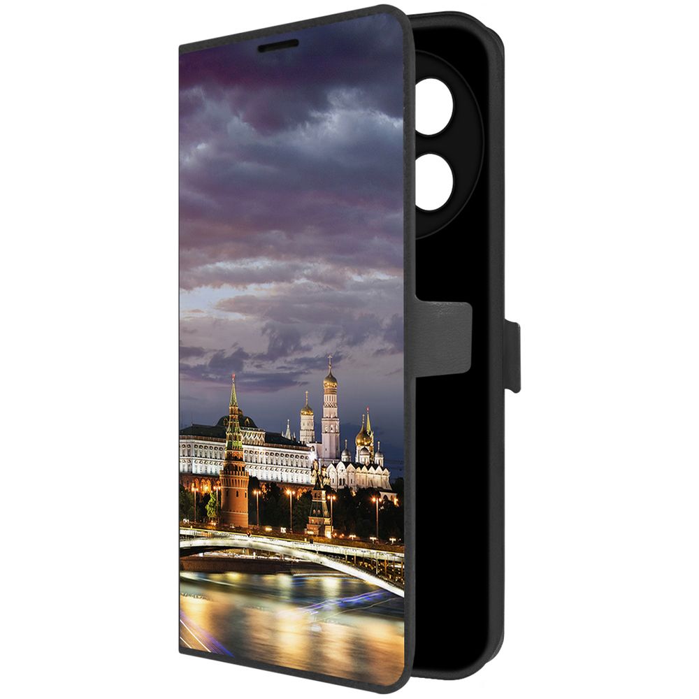 

Чехол-книжка Krutoff Eco Book для ITEL S24 Россия, Московский Кремль (черный)