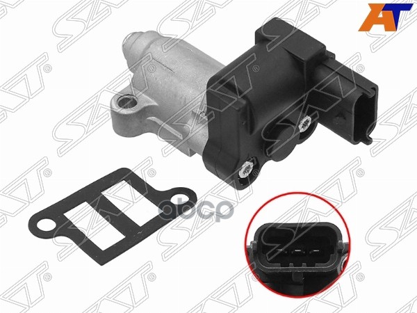 

SAT Клапан холостого хода HYUNDAI GETZ 02-/ ACCENT 99-/ KIA RIO 05-