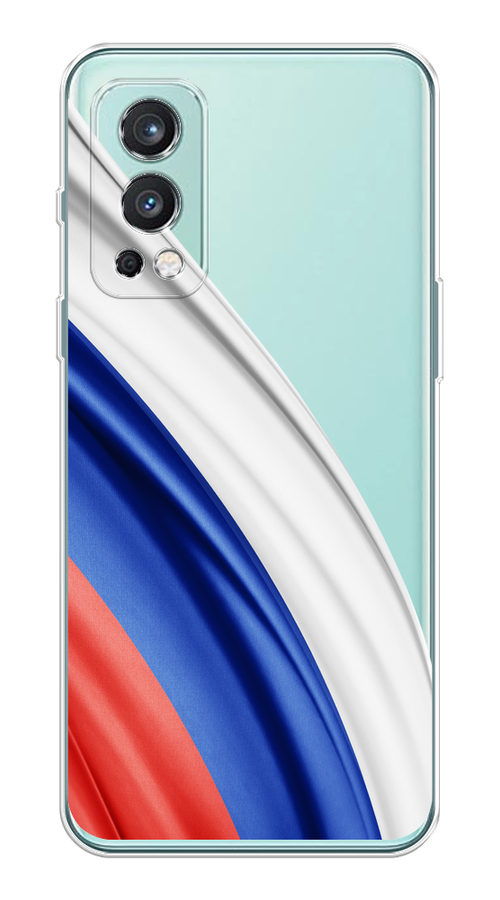 

Чехол на OnePlus Nord 2 5G "Флаг России уголок", Белый;синий;красный;прозрачный, 151750-1