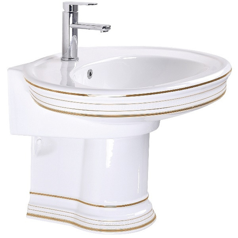 

Раковина CeramaLux Lux Classic 75 4290 Белая