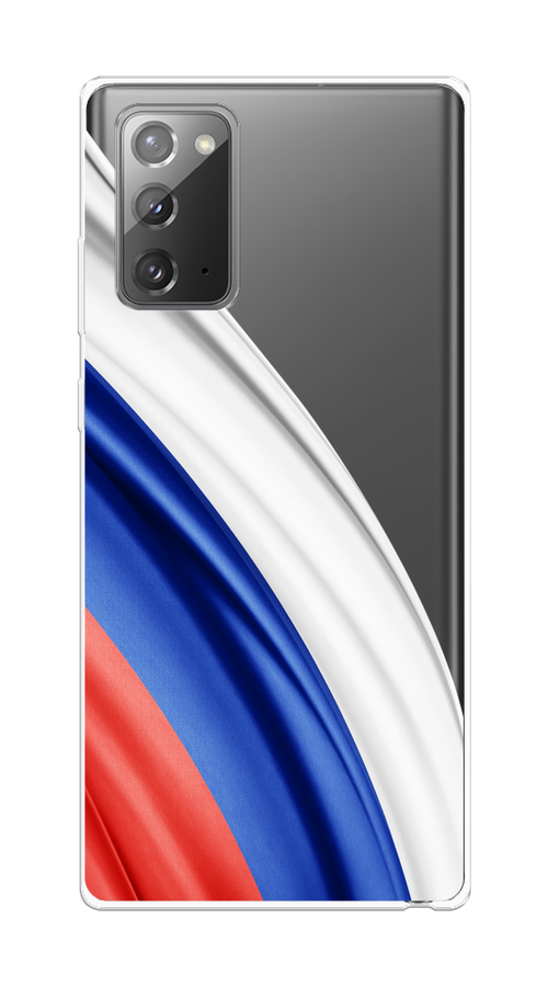 

Чехол на Samsung Galaxy Note 20 "Флаг России уголок", Белый;синий;красный;прозрачный, 2100950-1