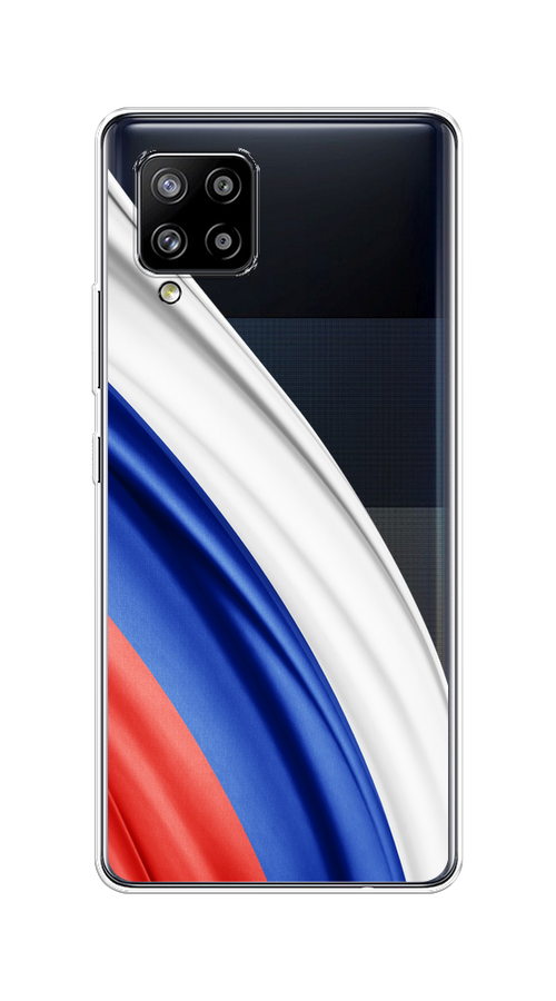 

Чехол на Samsung Galaxy A42 "Флаг России уголок", Белый;синий;красный;прозрачный, 2101750-1