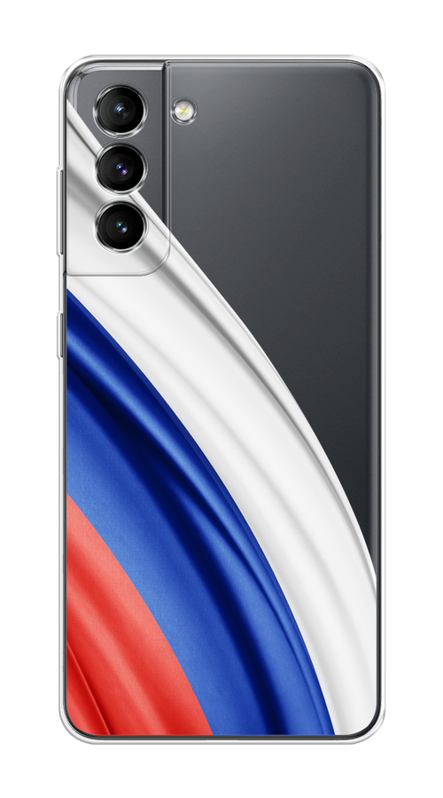 

Чехол на Samsung Galaxy S21 "Флаг России уголок", Белый;синий;красный;прозрачный, 2101850-1