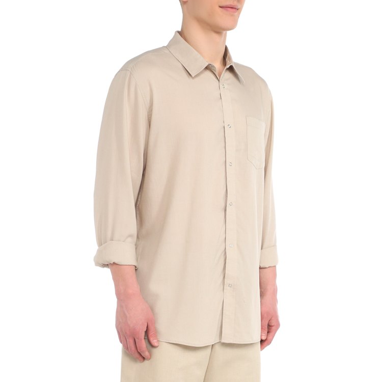 

Рубашка мужская Maison David 2202 бежевая 2XL, Бежевый, 2202