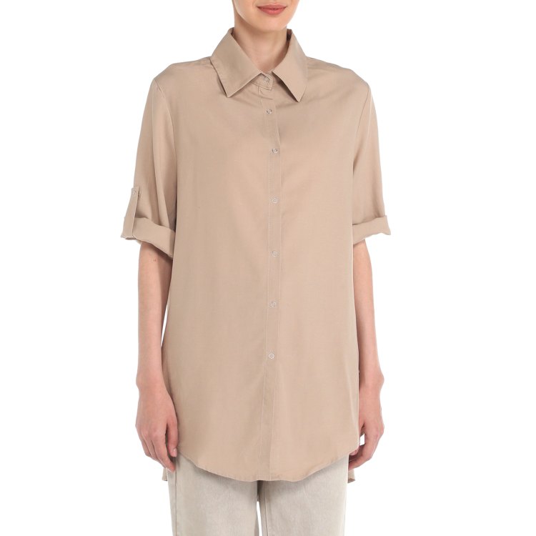 

Рубашка женская Maison David MLY2116-1 бежевая XL, Бежевый, MLY2116-1