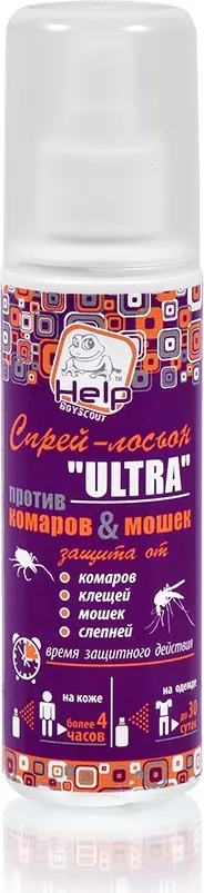 

Спрей от комаров HELP Ultra SSS-82735645 125 мл, Ultra