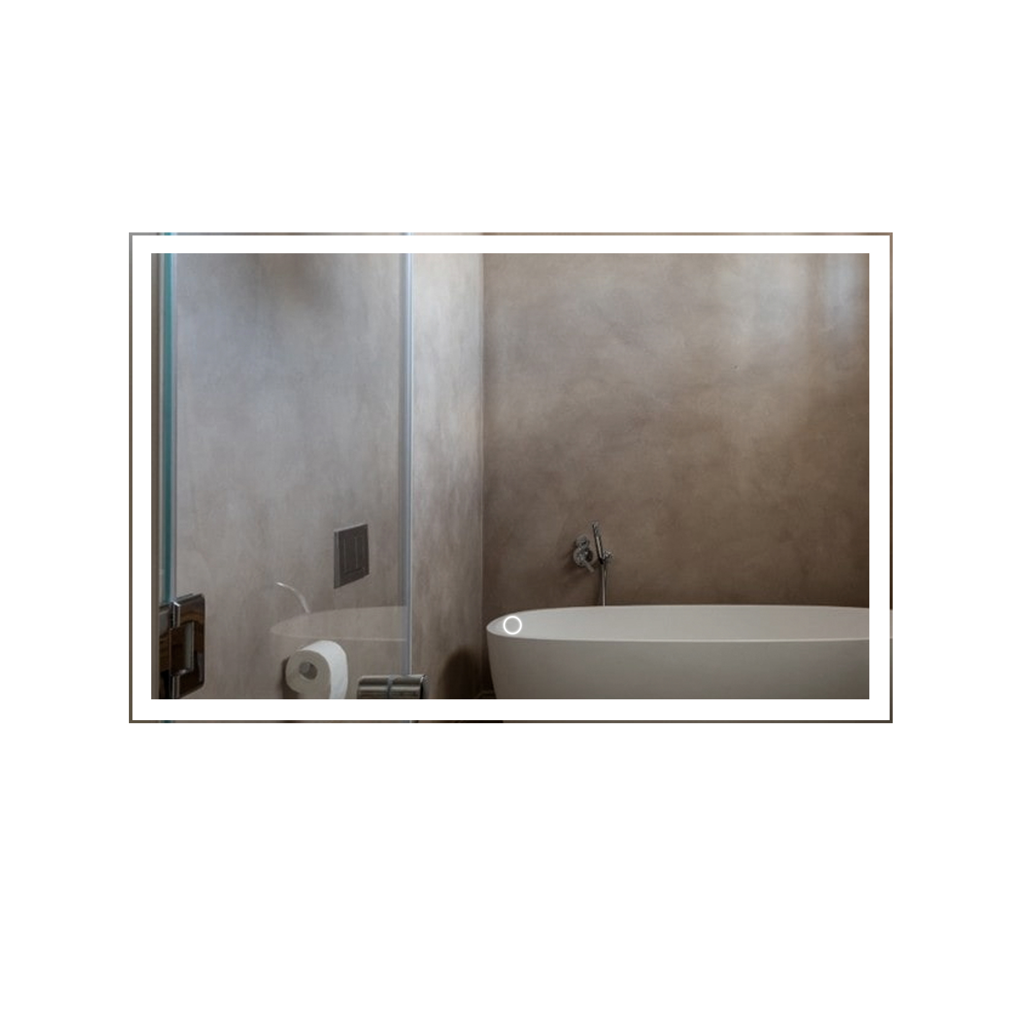 

Зеркало для ванной с подсветкой, настенное, Air Glass, "Valled", 125 х 80 см, Valled