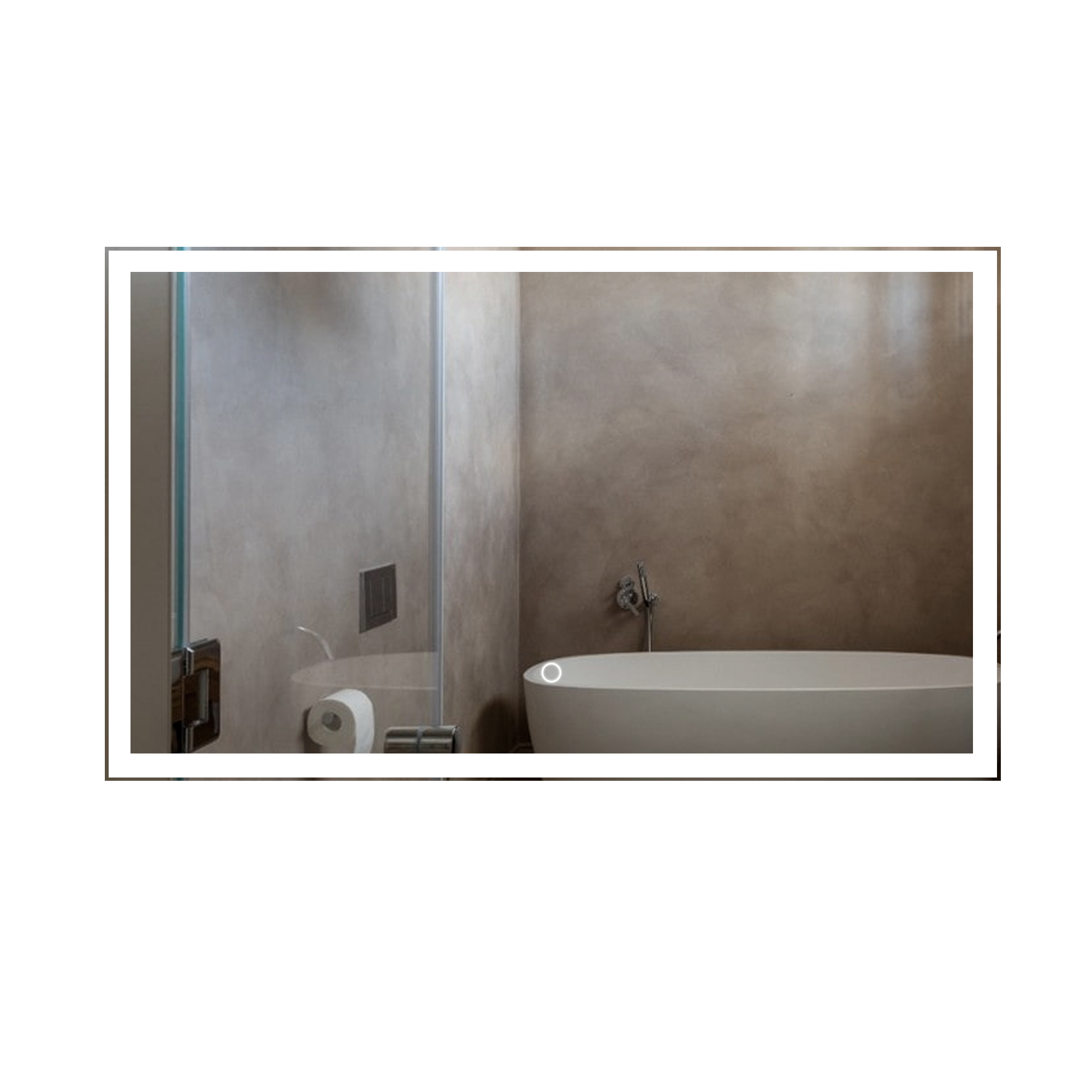 

Зеркало для ванной с подсветкой, настенное, Air Glass, "Valled", 135 х 80 см, Белый, Valled
