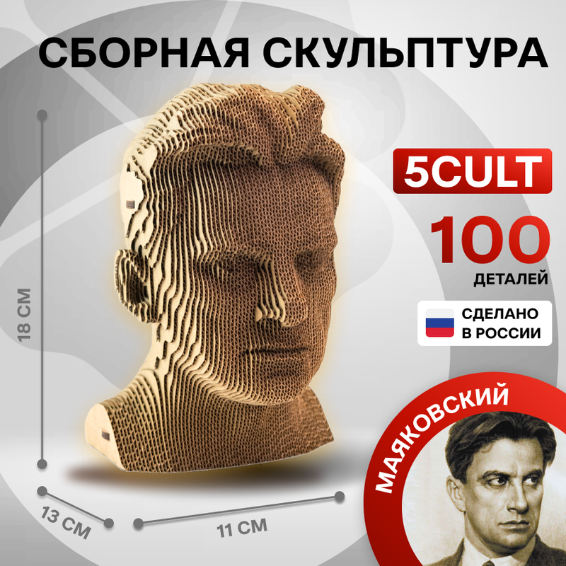 

Сборная скульптура 5CULT Маяковский Владимир Владимирович, Классики