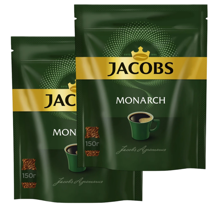 

Кофе растворимый Jacobs Monarch, 150 г х 2 шт