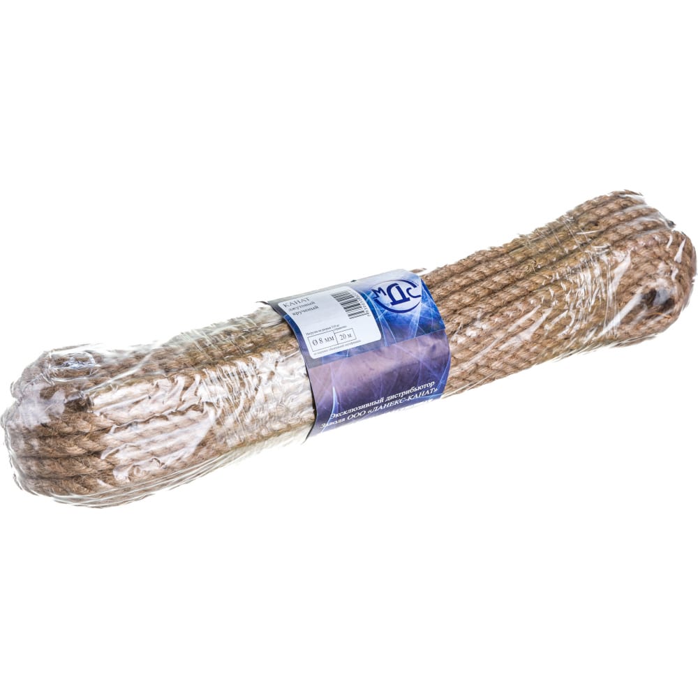 

Канат LANEX джутовый, 8мм, 20 м 7930050320519