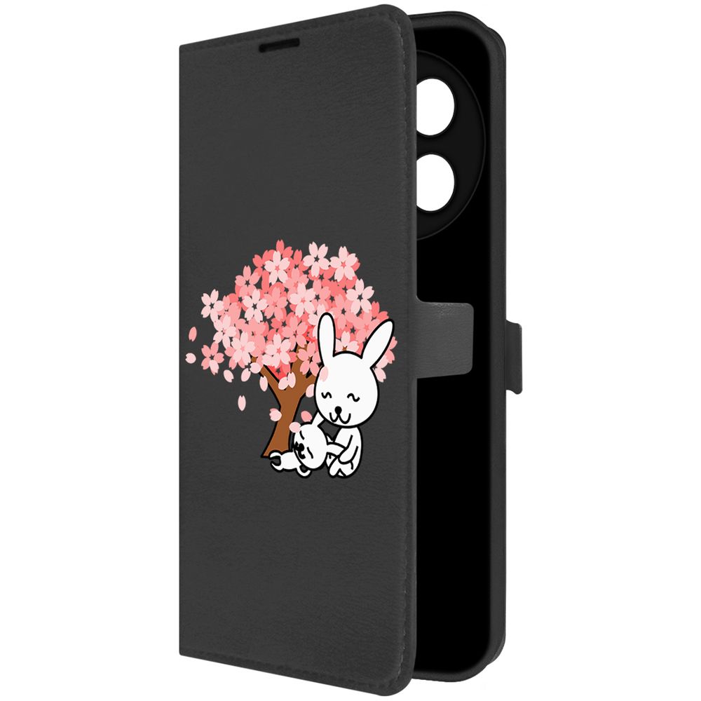 

Чехол-книжка Krutoff Eco Book для ITEL S24 Кролики (черный)