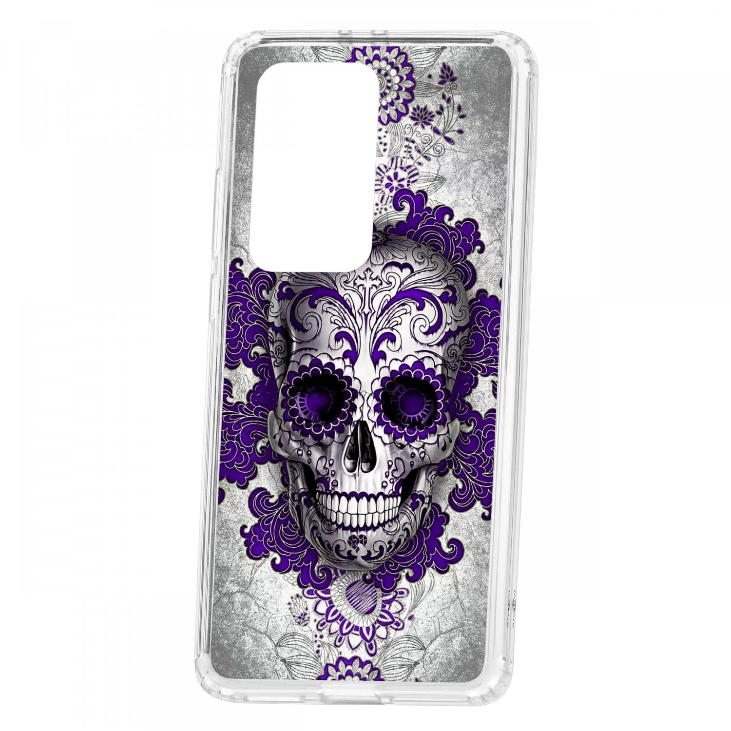 фото Чехол-накладка huawei p40 pro+ kruche print sugar skull кruче