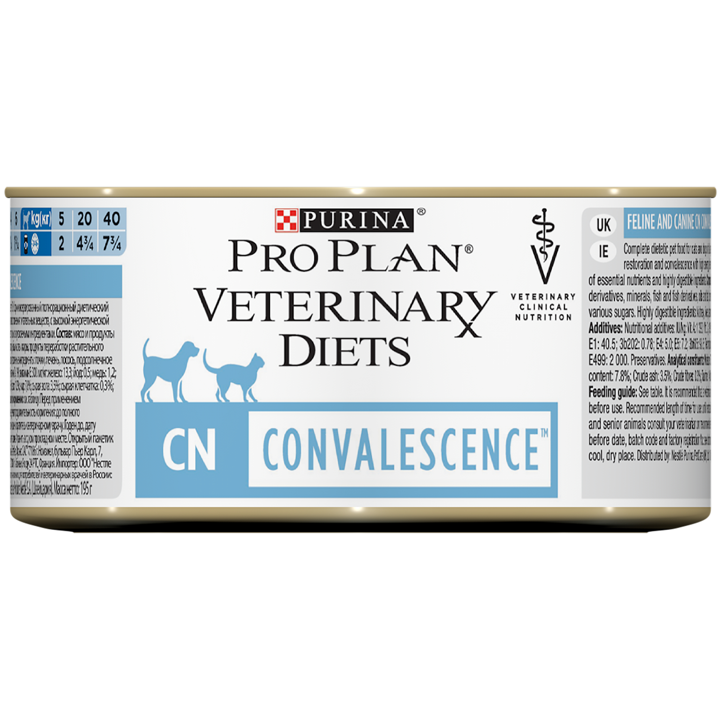 фото Консервы для собак и кошек pro plan veterinary diets convalescence cn, 195г