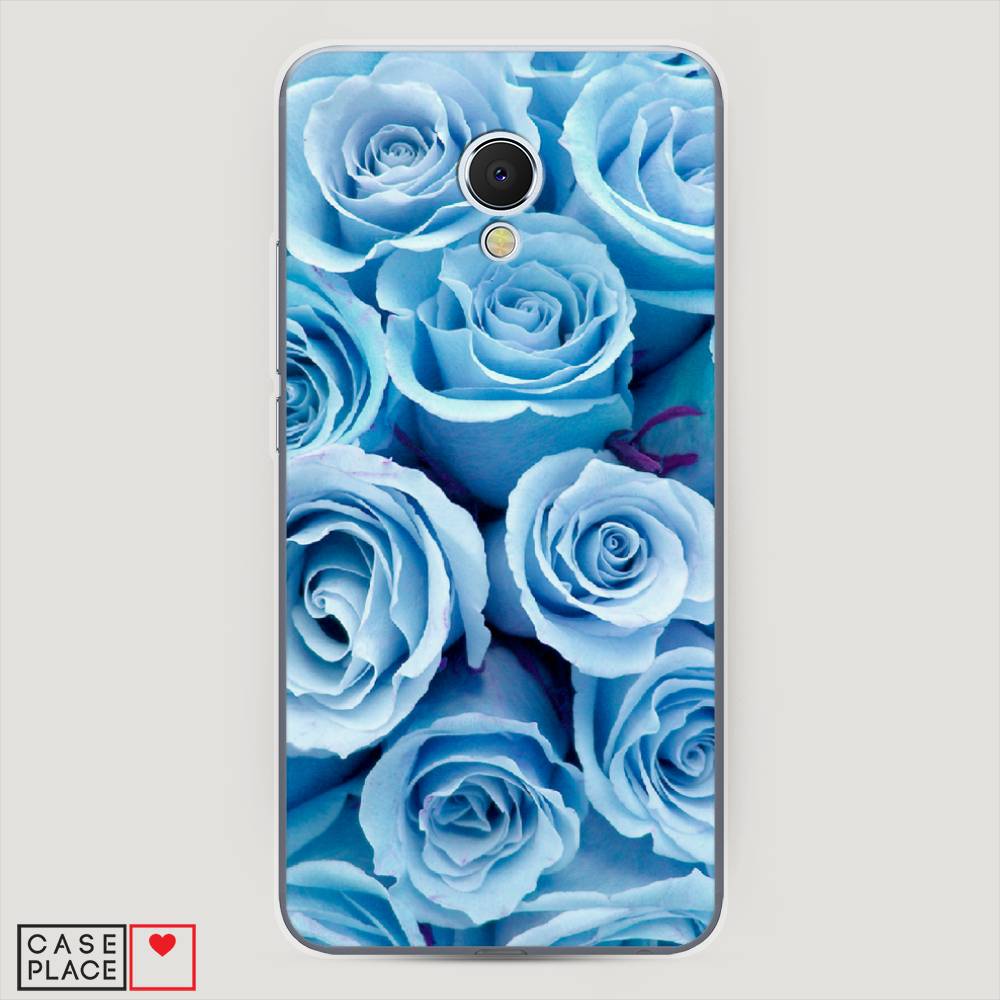 

Чехол Awog на Meizu MX6 "Лазурные розы", Голубой, 70950-8