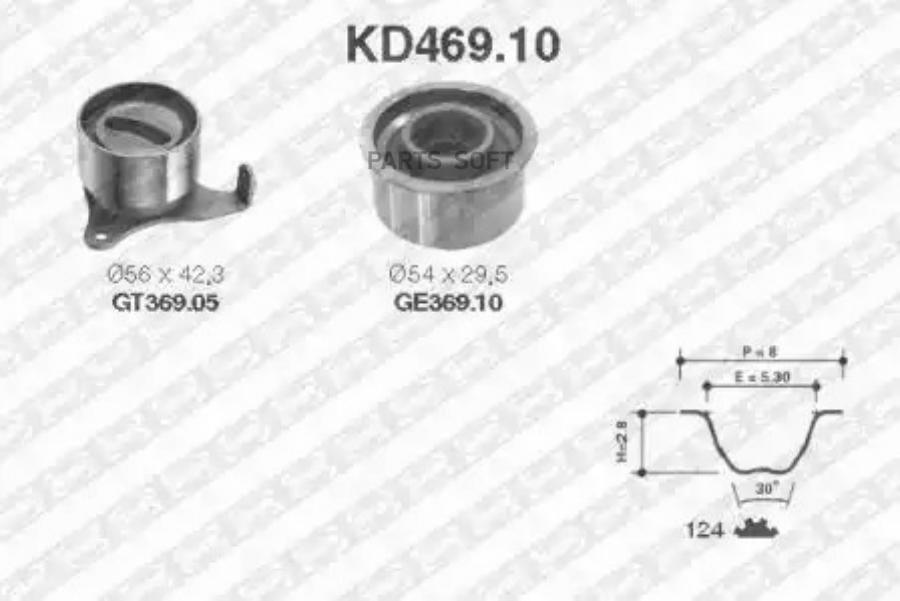 

Kd46910 snr комплект ремня грм, SNR KD46910