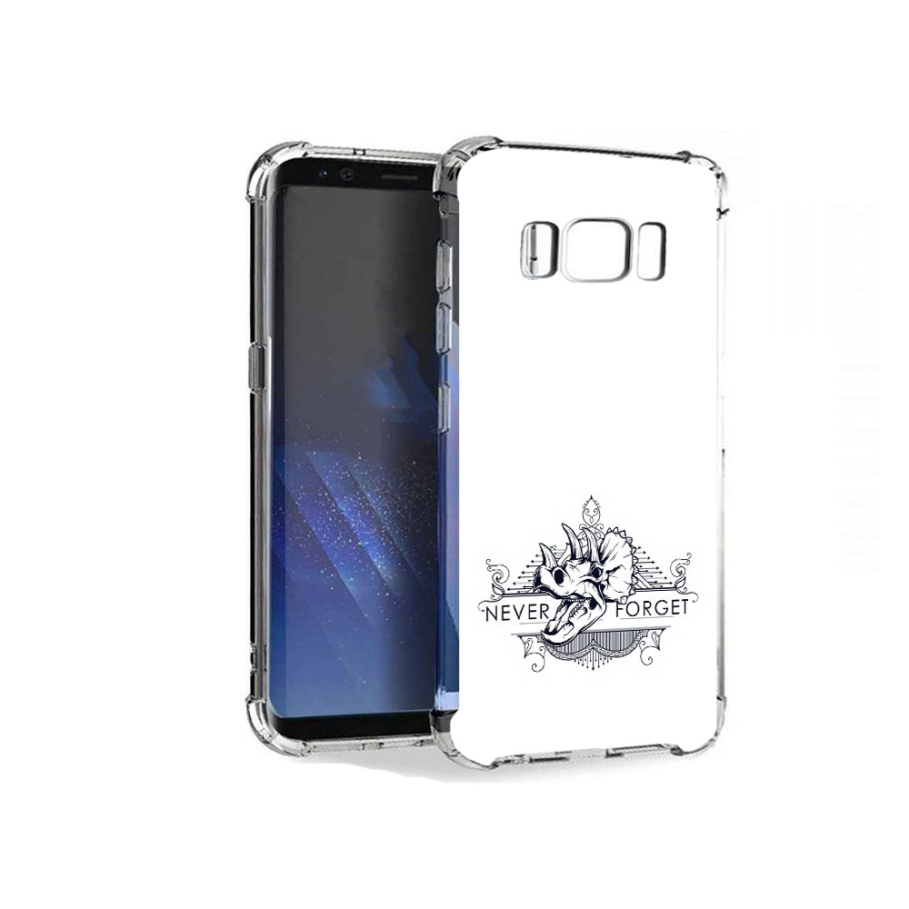 Чехол MyPads Tocco для Samsung Galaxy S8+ логотип носорога никогда не забуду