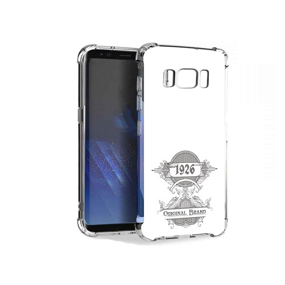 

Чехол MyPads Tocco для Samsung Galaxy S8+ логотип черно белый, Tocco