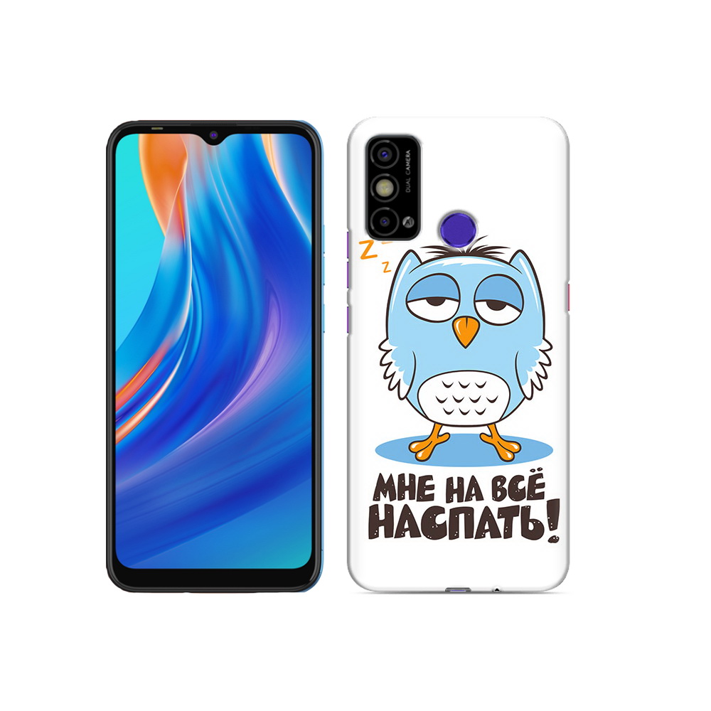 

Чехол MyPads Tocco для Tecno Spark Go Мне на все наспать, Прозрачный, Tocco