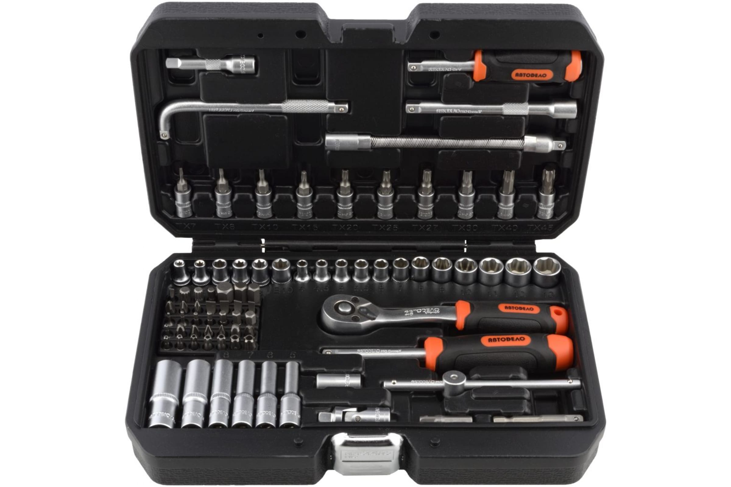 

АвтоDело набор головок торцевых 81пр. 1/4DR PRO 39881 16195