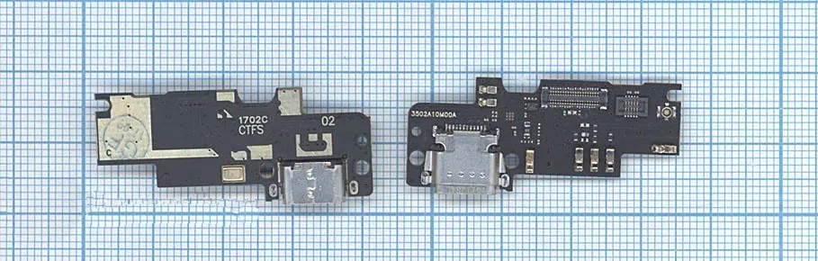 

Разъем Micro USB для Xiaomi Mi 4S (плата с системным разъемом и микрофоном), Черный