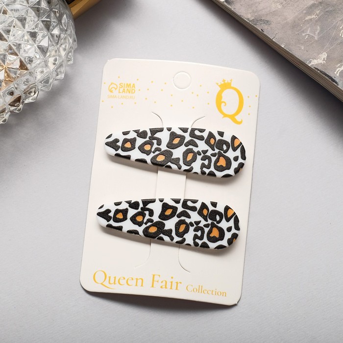 

Заколка клик-клак Queen fair 7225838 разноцветная, 2 шт, Разноцветный, 7225838