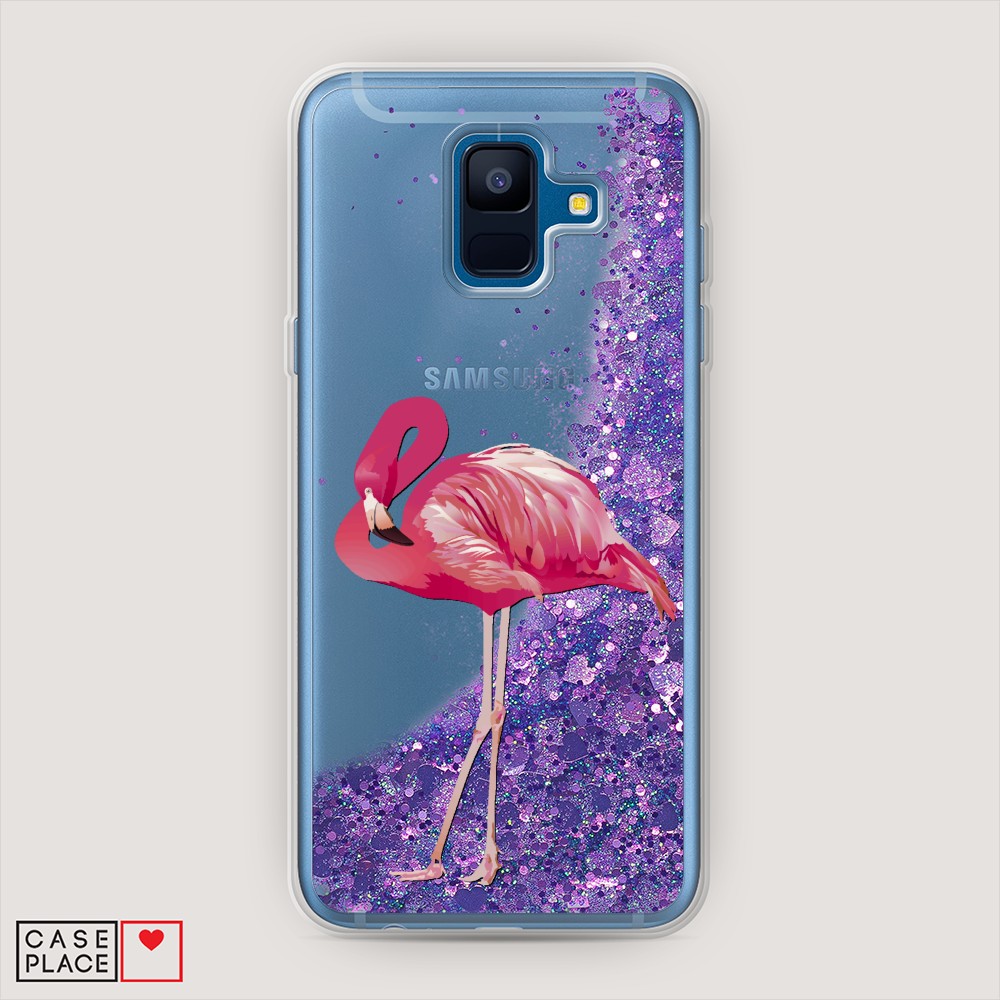 

Чехол Awog на Samsung Galaxy A6 2018 "Застенчивый фламинго", Разноцветный, 25992-1