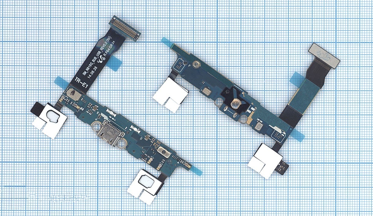 

Разъем Micro USB для Samsung N910C (плата с системным разъемом, микрофоном и шлейфом)