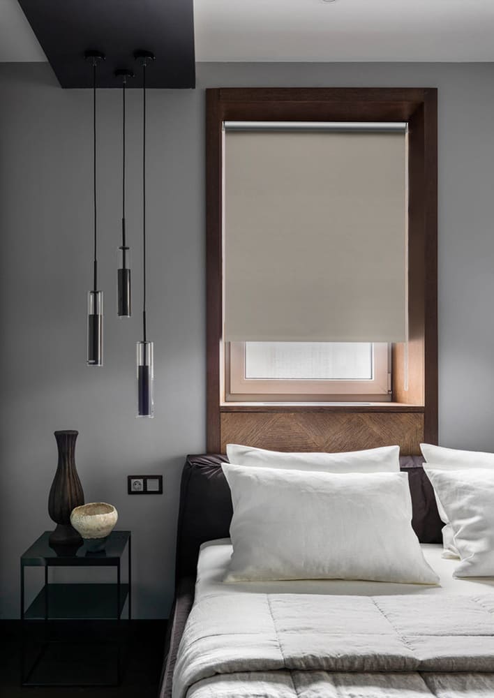 

Рулонная штора Эскар Blackout SilverBack 50x160см, бежевый, 7690050160, SilverBack