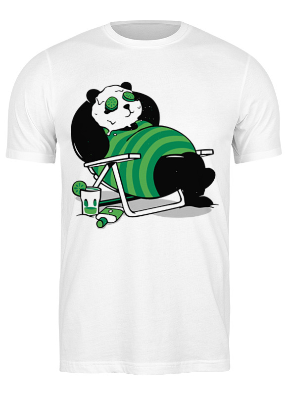 

Футболка мужская Printio Панда (panda) белая 3XL, Белый, Панда (panda)
