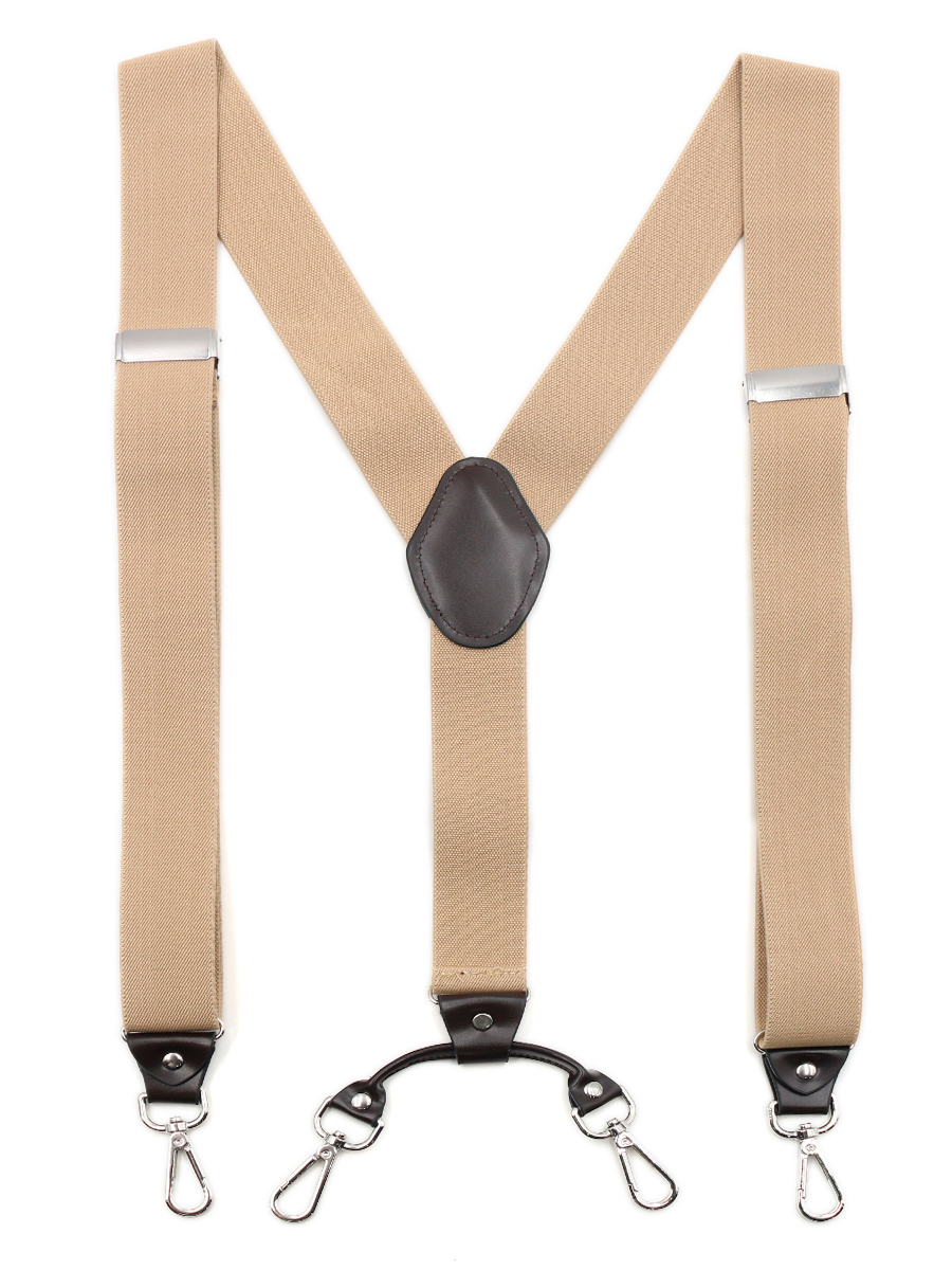 Подтяжки унисекс GENTLETEAM Suspenders-1 бежевые 1343₽