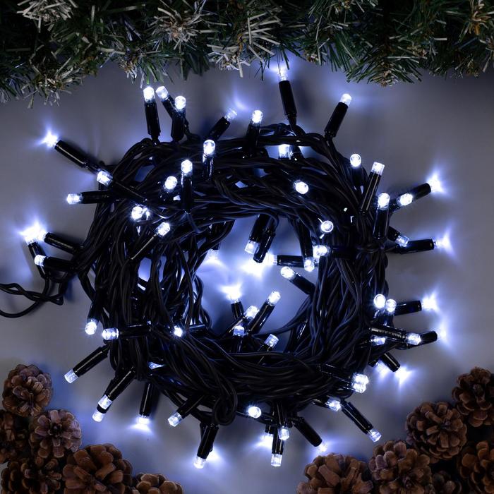 

Световая гирлянда новогодняя Luazon Lighting Нить 10 м белый холодный, Нить