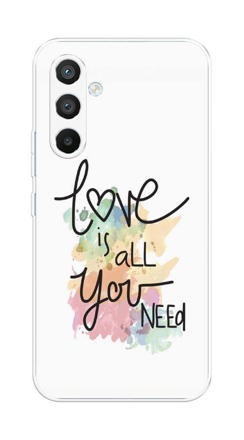 

Чехол Homey на Samsung Galaxy A54 5G "Love is all you need", Белый;черный;зеленый, 2107750-1