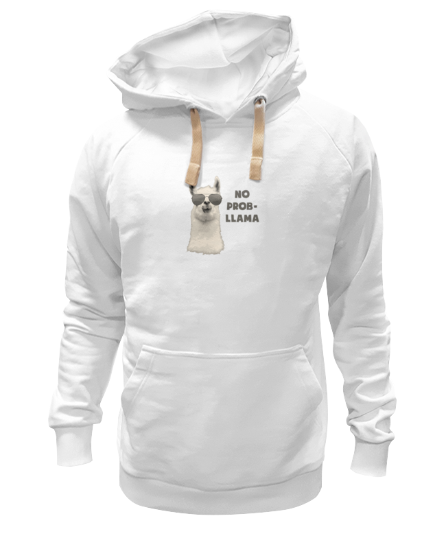 

Худи унисекс Printio Нет проблем - no prob-llama белое 3XL, Белый, Нет проблем - no prob-llama
