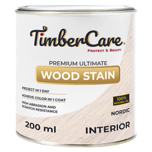 фото Масло для дерева и мебели timbercare wood stain, скандинавский/ nordic, 0.2 л