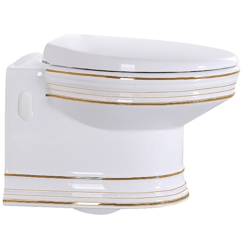 

Унитаз подвесной CeramaLux Lux Classic 4288 с сиденьем микролифт, Белый