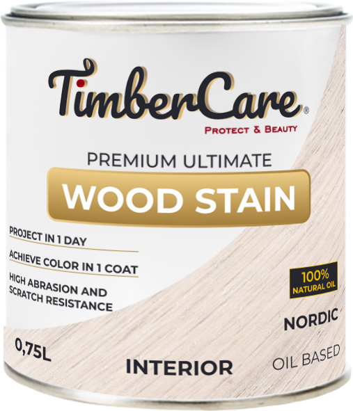 фото Масло для дерева и мебели timbercare wood stain, скандинавский/ nordic, 0.75 л