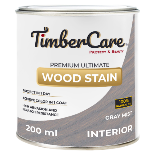 фото Масло для дерева и мебели timbercare wood stain, серая дымка/ gray mist, 0.2 л