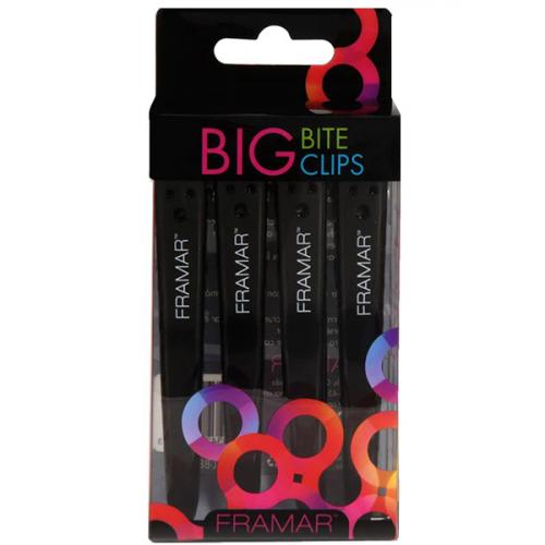 

Зажимы Framar Big Bite Сlips металлические, 4 шт., Белый;черный