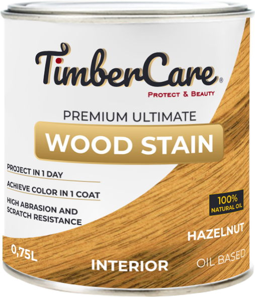 фото Масло для дерева и мебели timbercare wood stain, лесной орех/ hazelnut, 0.75 л