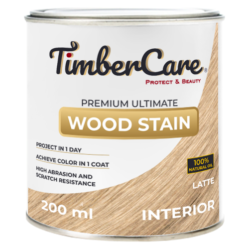 фото Масло для дерева и мебели timbercare wood stain, латте/ latte, 0.2 л