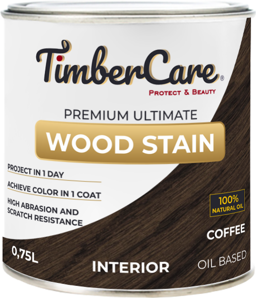 фото Масло для дерева и мебели timbercare wood stain, кофе/ coffee, 0.75 л