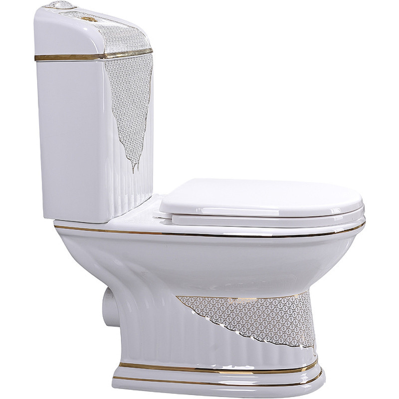 

Унитаз компакт CeramaLux Lux Classic J-767 с бачком и сиденьем Микролифт