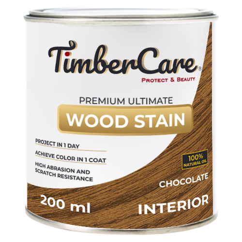 фото Масло для дерева и мебели timbercare wood stain, шоколад/ chocolate, 0.2 л