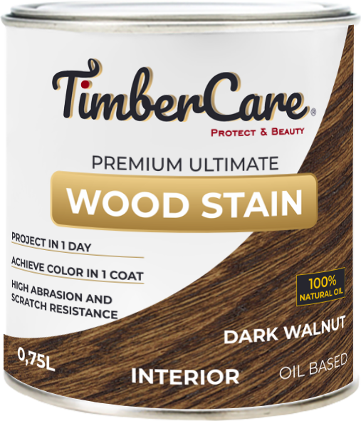 фото Масло для дерева и мебели timbercare wood stain, темный орех/ dark walnut, 0.75 л