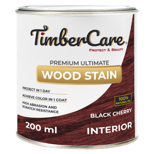 фото Масло для дерева и мебели timbercare wood stain, черешня/ black cherry, 0.2 л