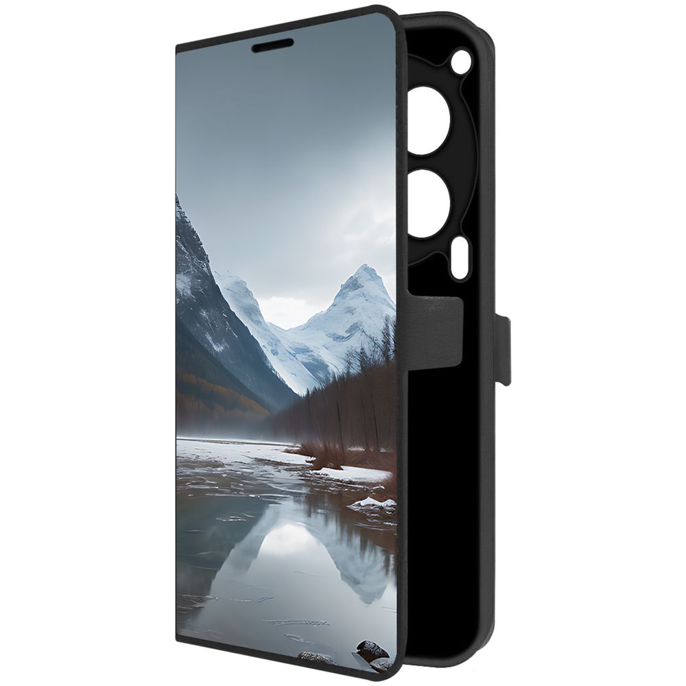 

Чехол-книжка Krutoff Eco Book для TECNO Camon 30 5G Весенняя оттепель (черный)