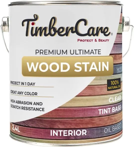 Масло для дерева и мебели TimberCare Wood Stain, Прозрачный - Колеровочная база, 2.4 л